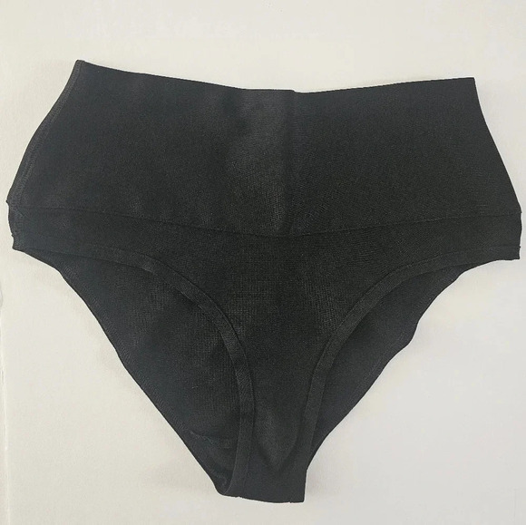 Skims Knit Beachwear High Waisted Bottom - Onyx - Picture 6 of 6